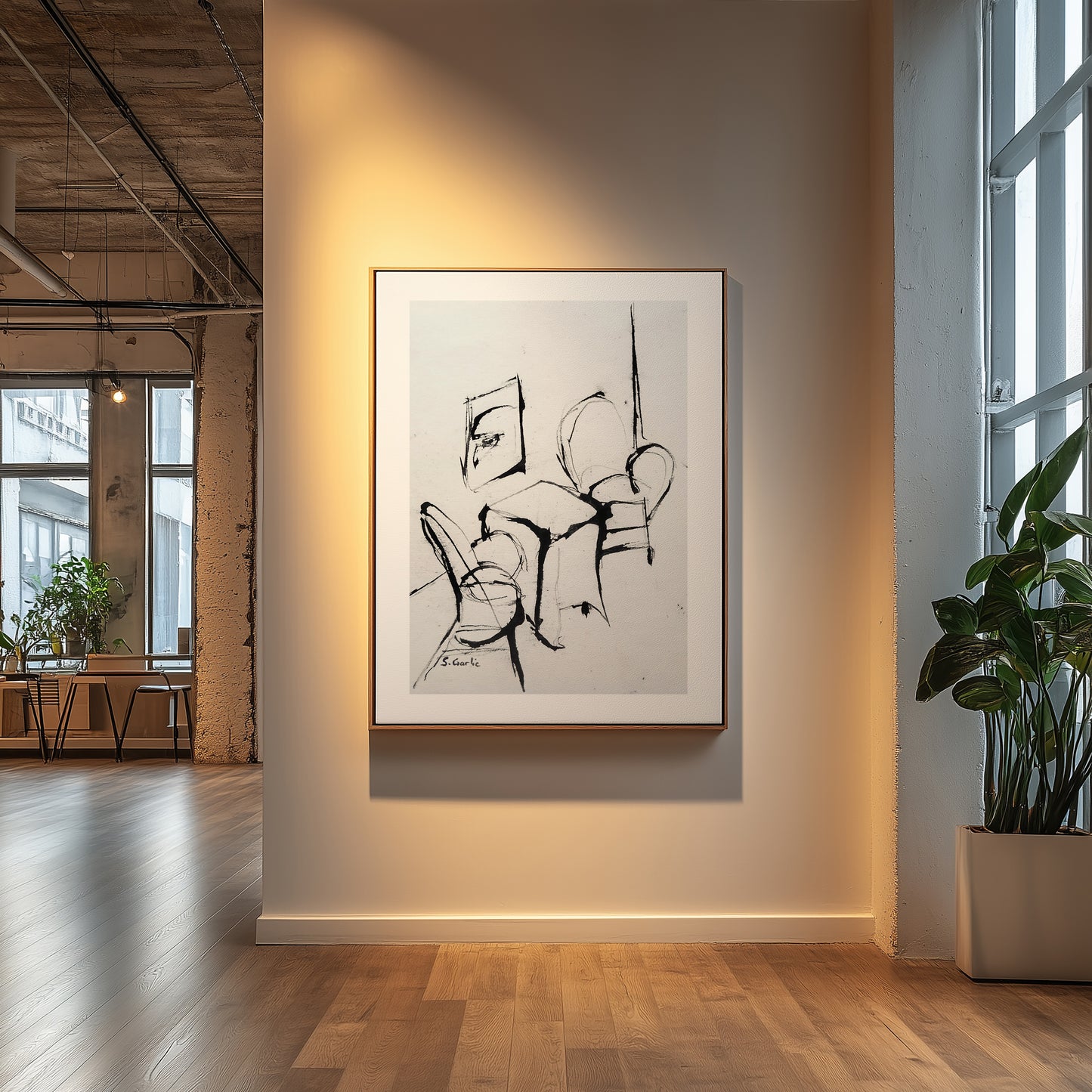 Interiør. Kunsttrykk