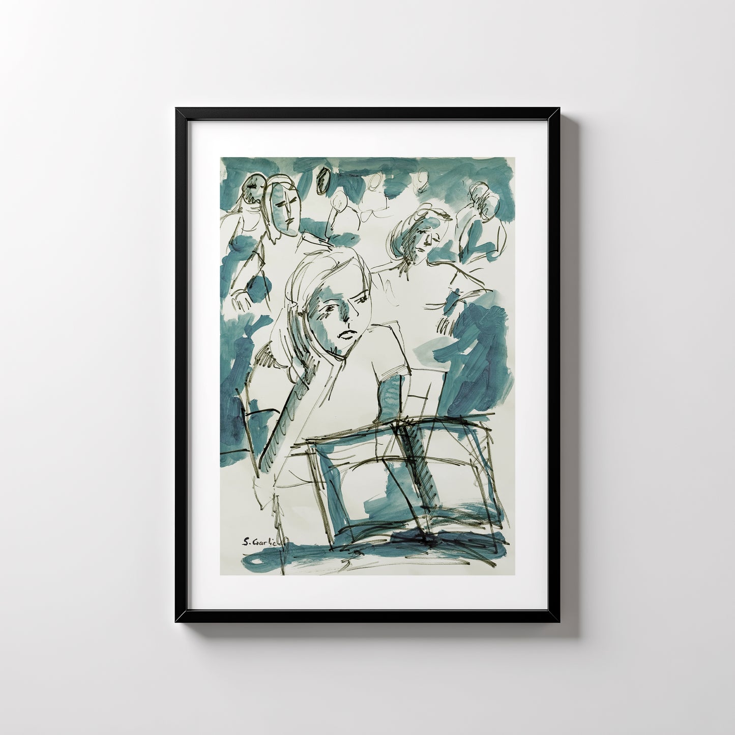 Den lange dagen. Kunsttrykk