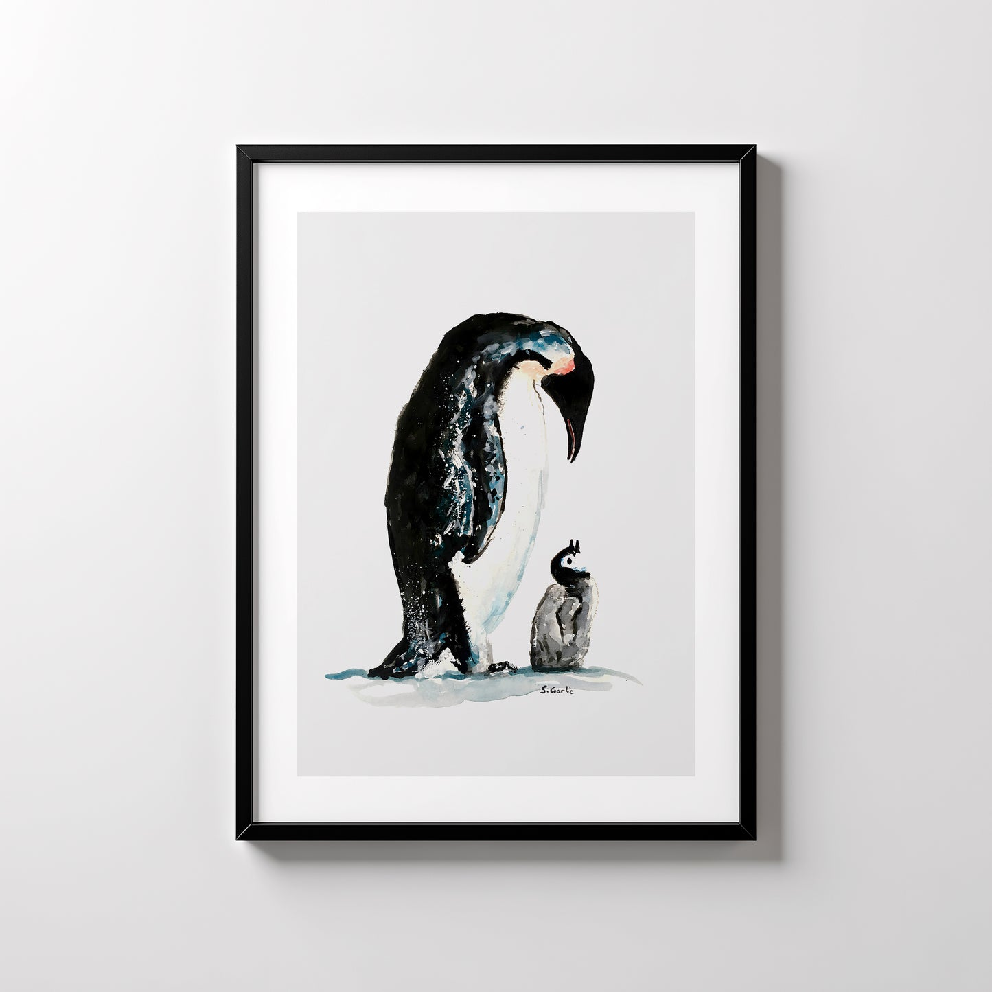 Kontakt. Pingviner. Kunsttrykk