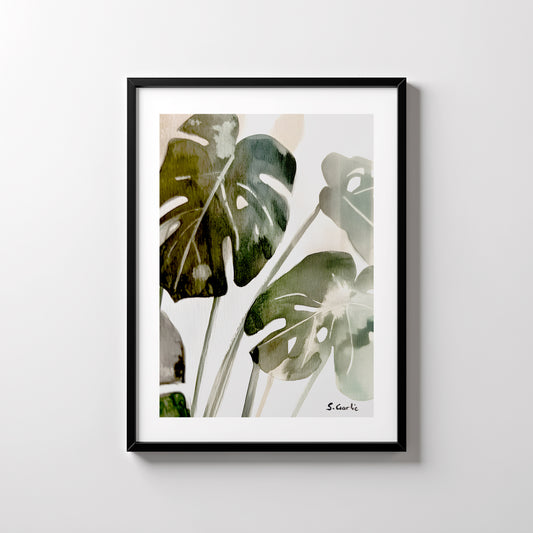 Grønn balanse. Kunsttrykk