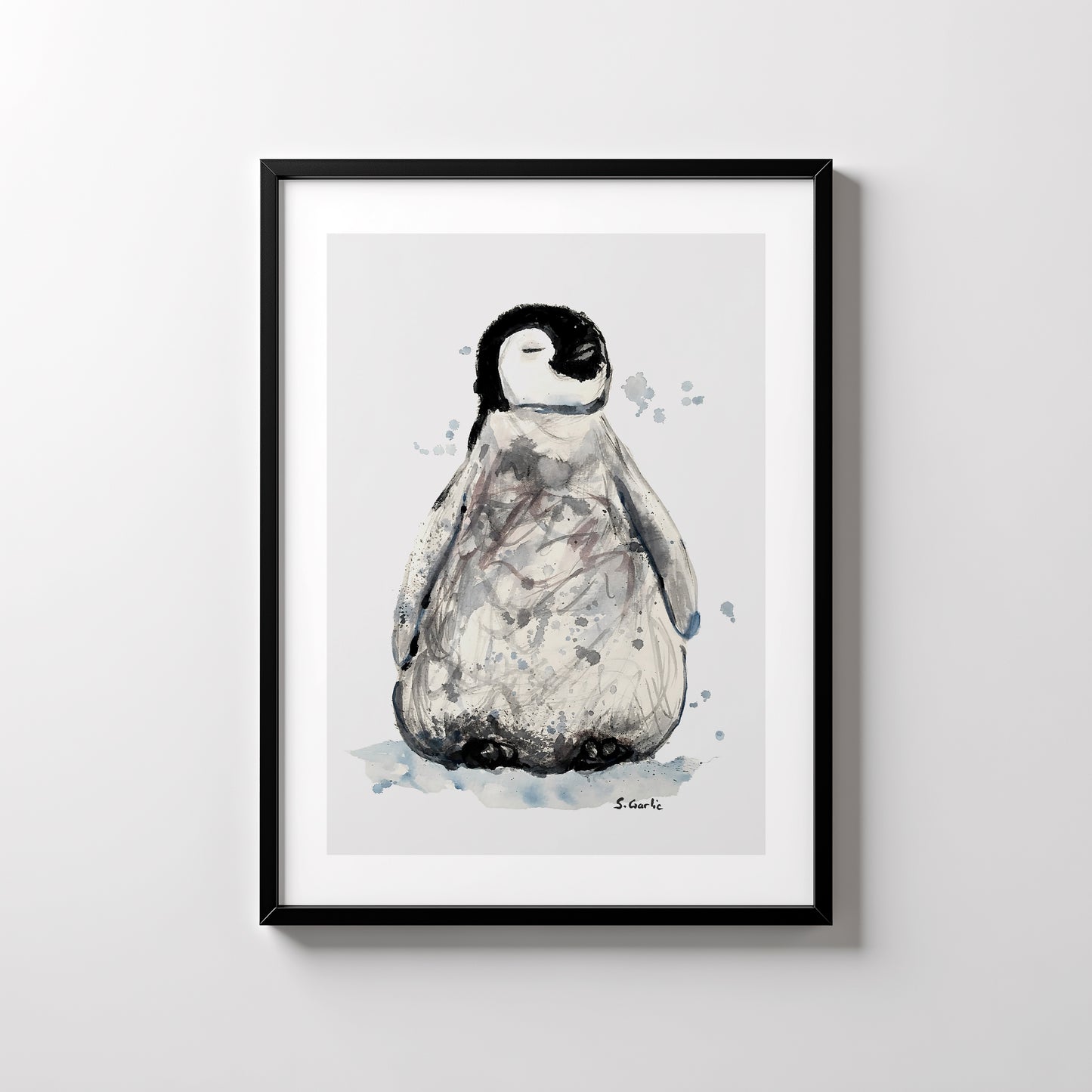 Ro. Pingvin. Kunsttrykk