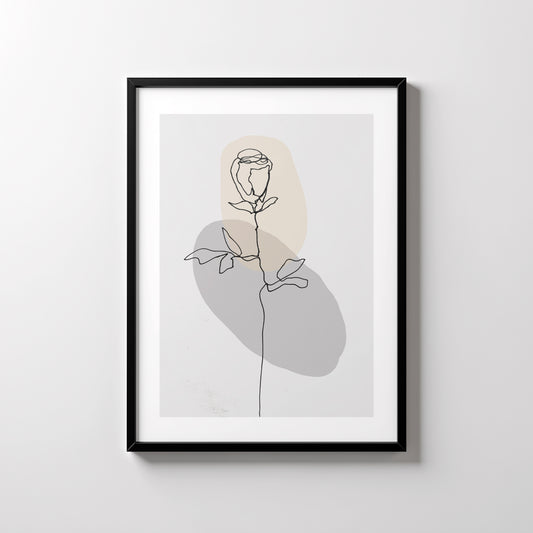 Rose. Kunsttrykk
