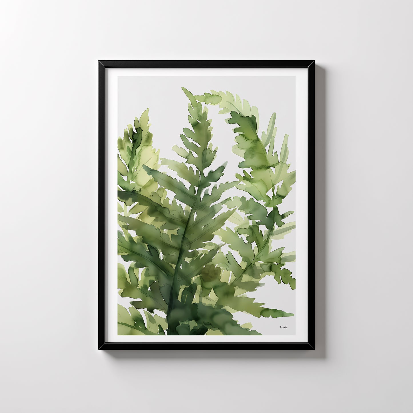 Grønn ro. Kunsttrykk