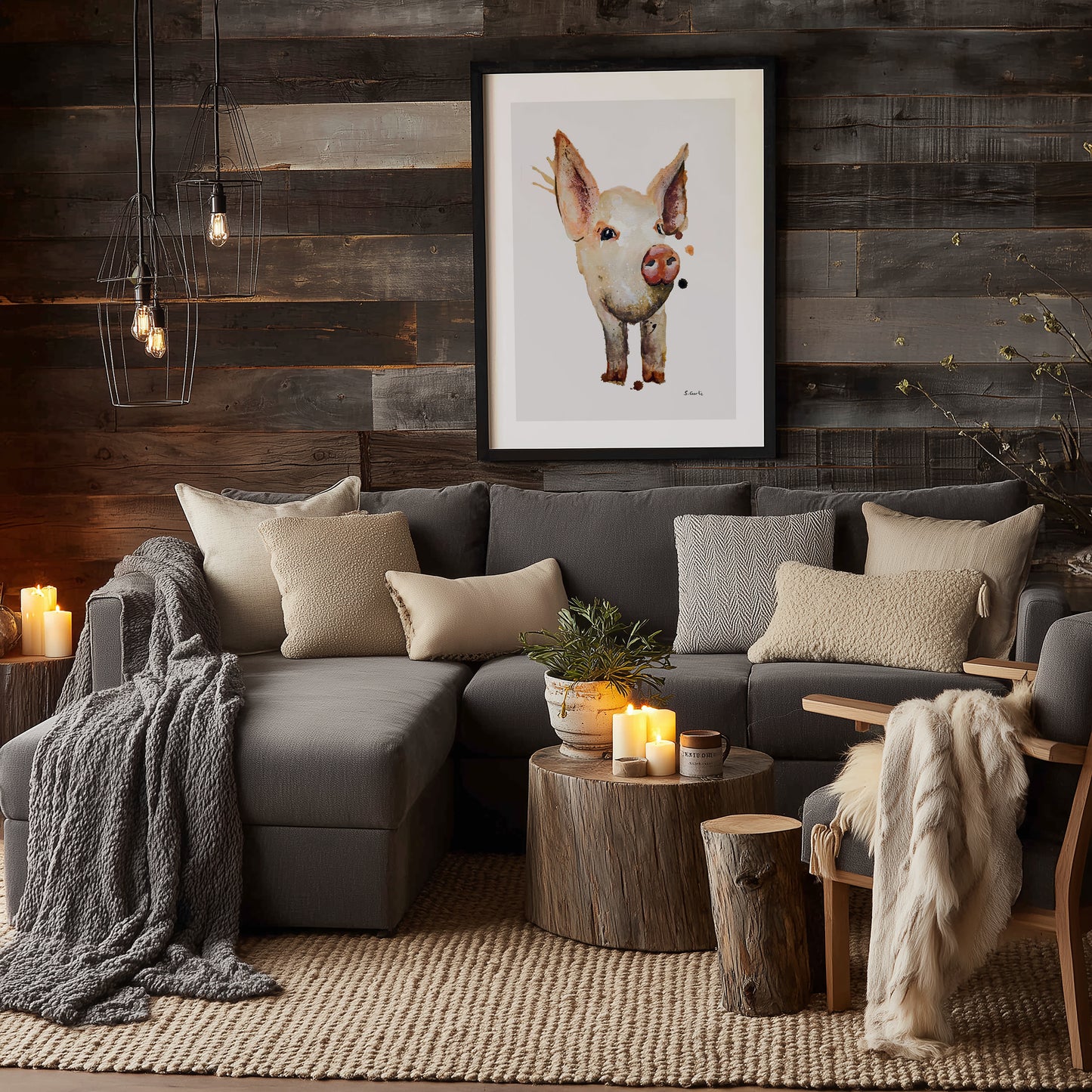 Lille gris. Kunsttrykk