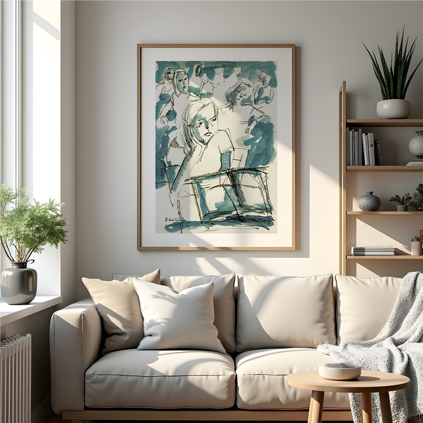 Den lange dagen. Kunsttrykk