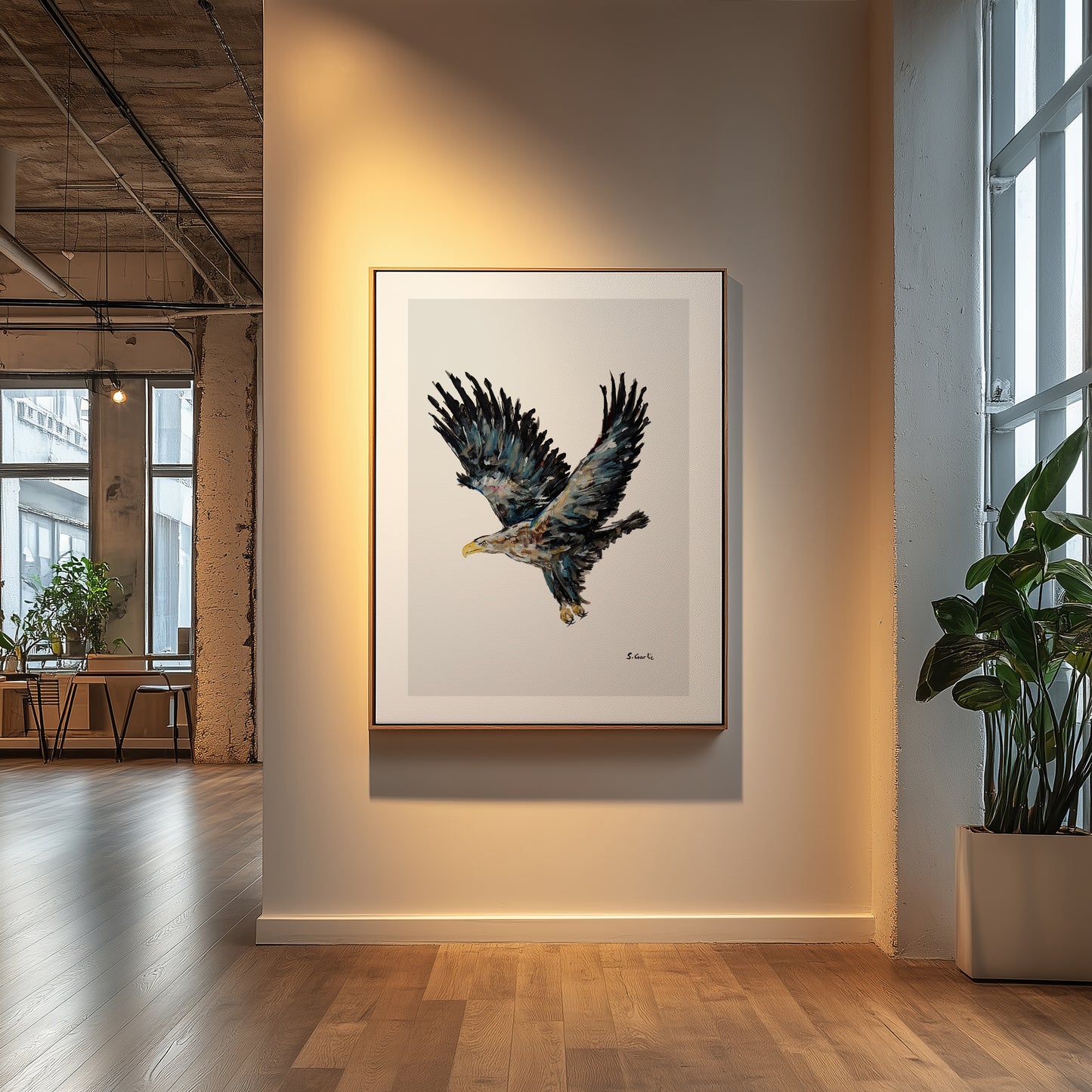 Kongeørn. Kunsttrykk