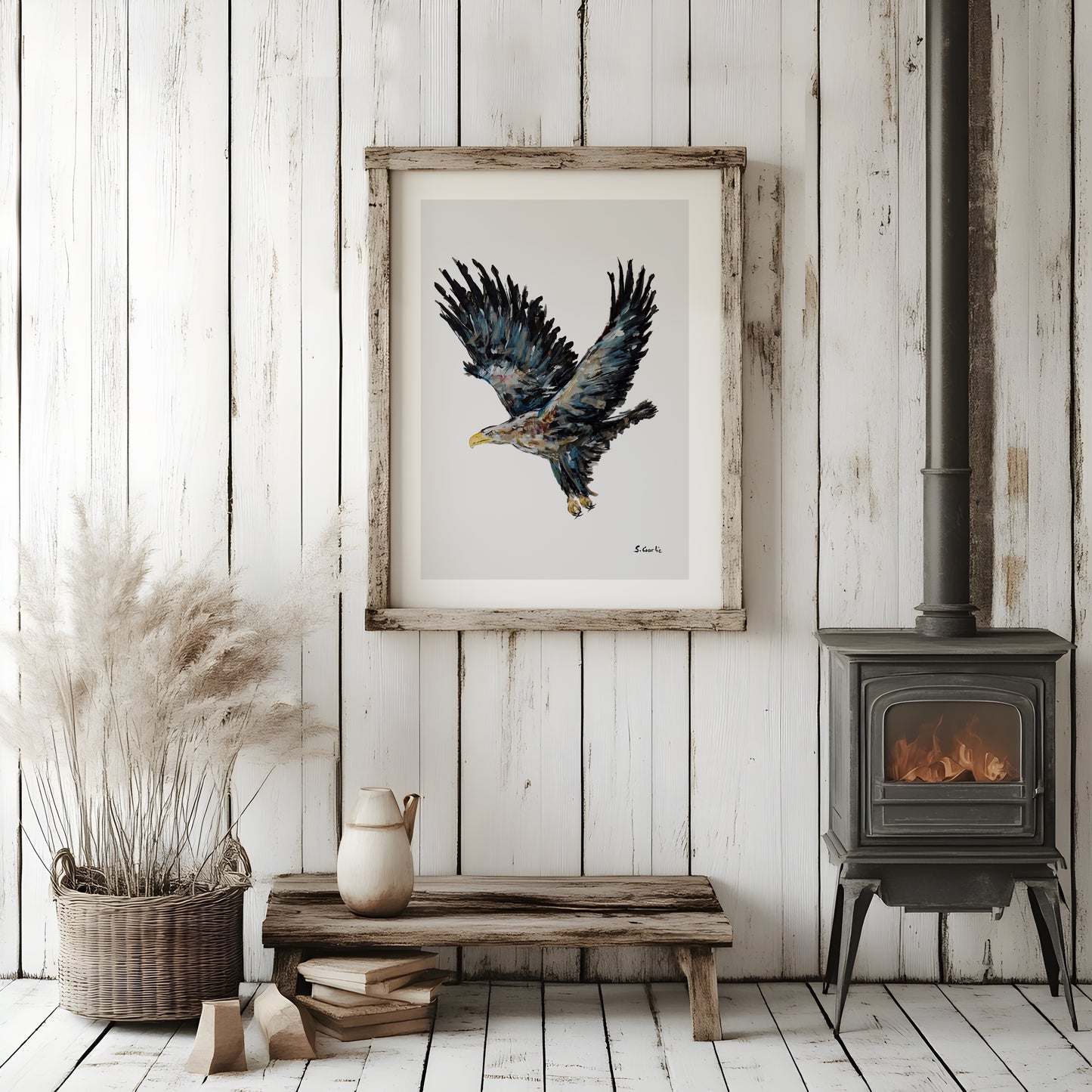 Kongeørn. Kunsttrykk