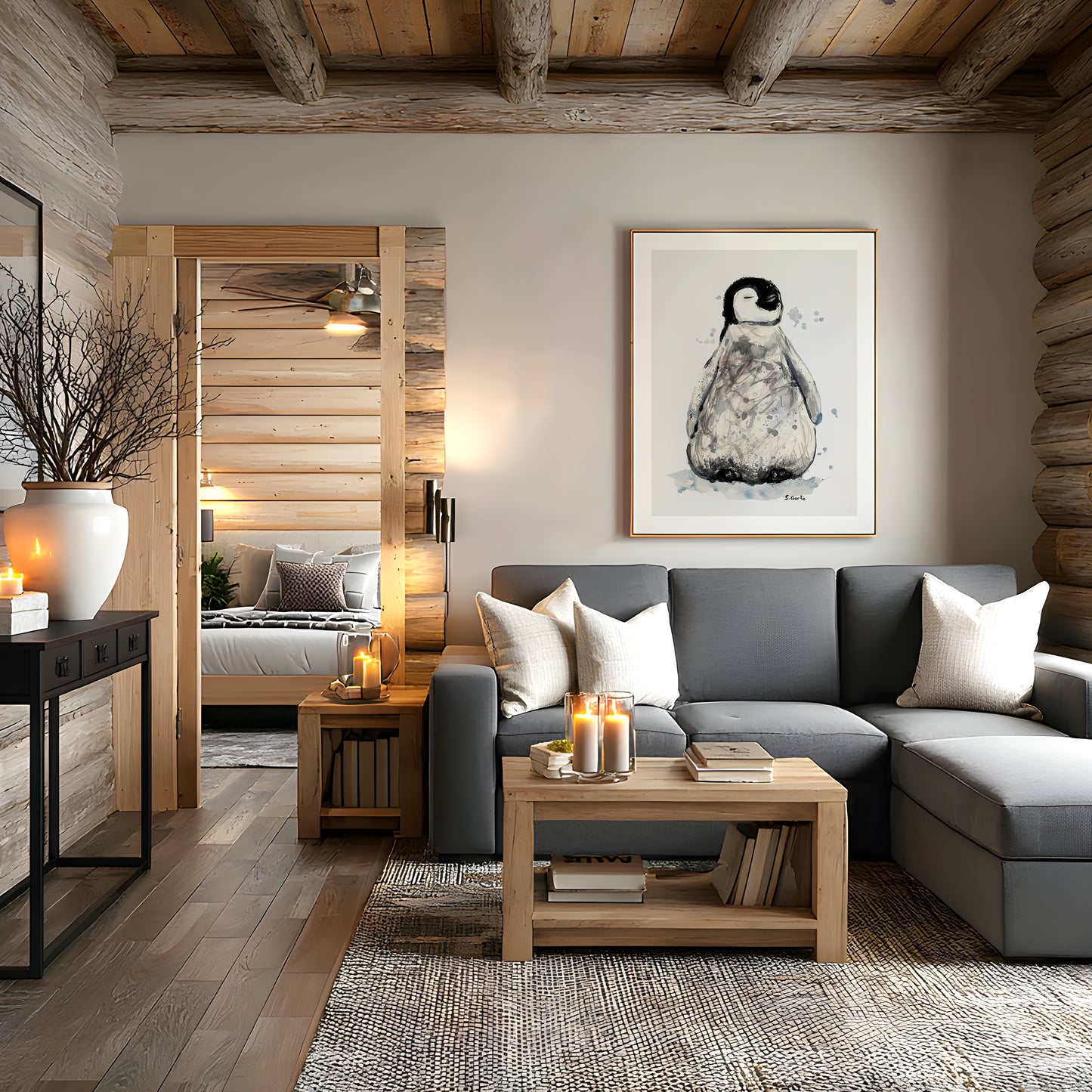 Ro. Pingvin. Kunsttrykk