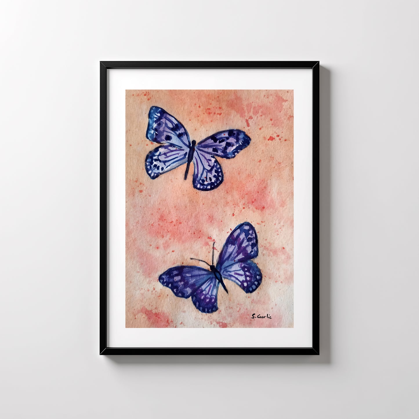 Sommerfugler. Kunsttrykk