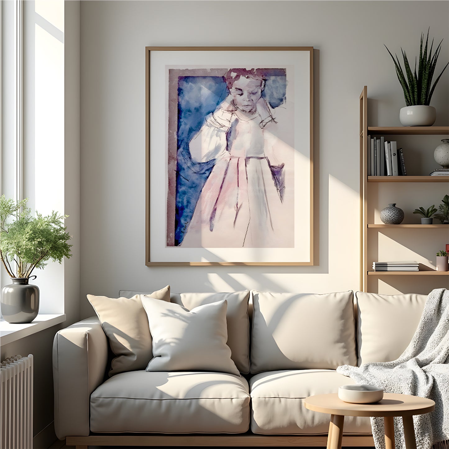Det blå rommet. Kunsttrykk