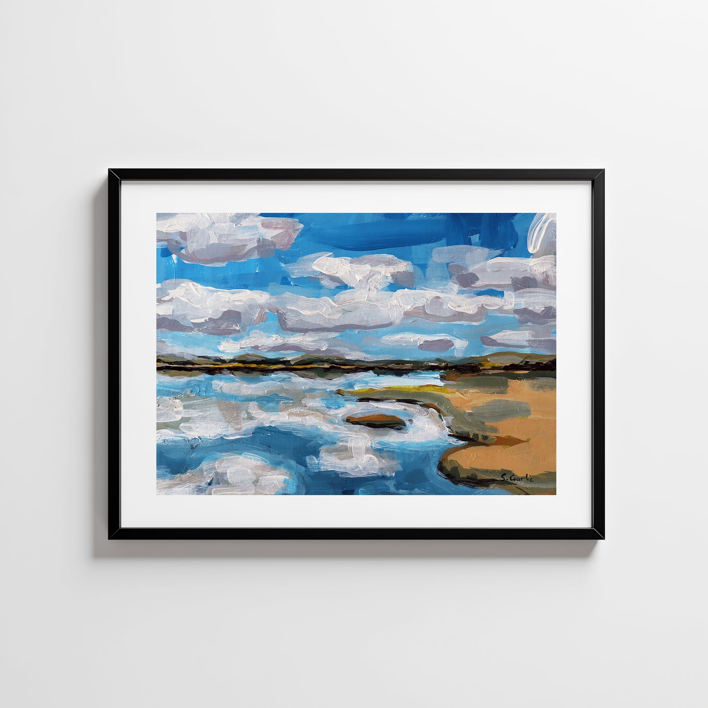 Stille vann. Kunsttrykk