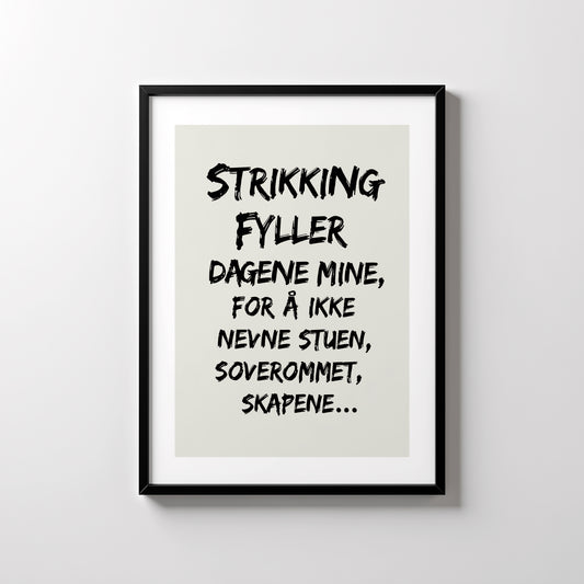 Strikking. Kunsttrykk