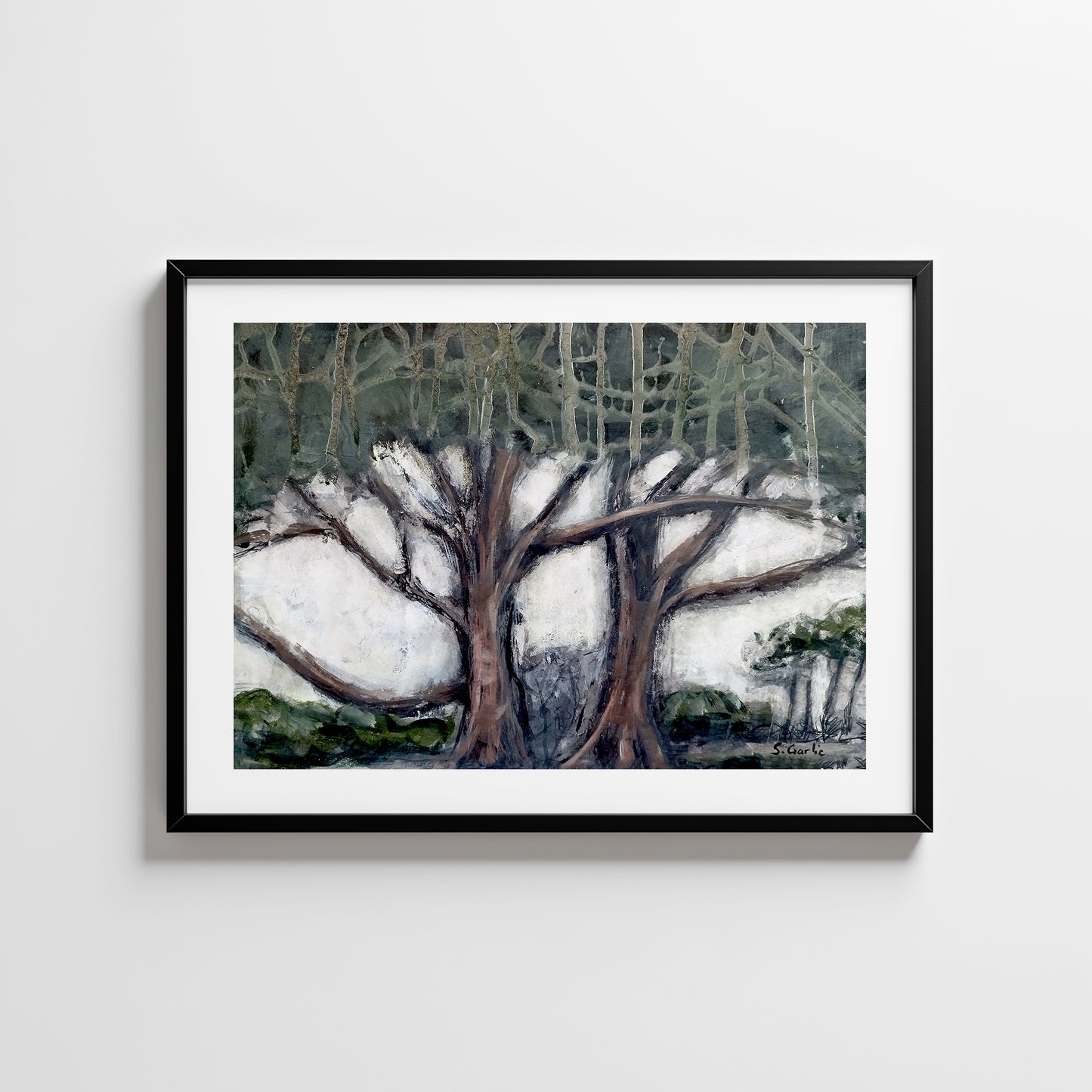 Under trekronene. Kunsttrykk