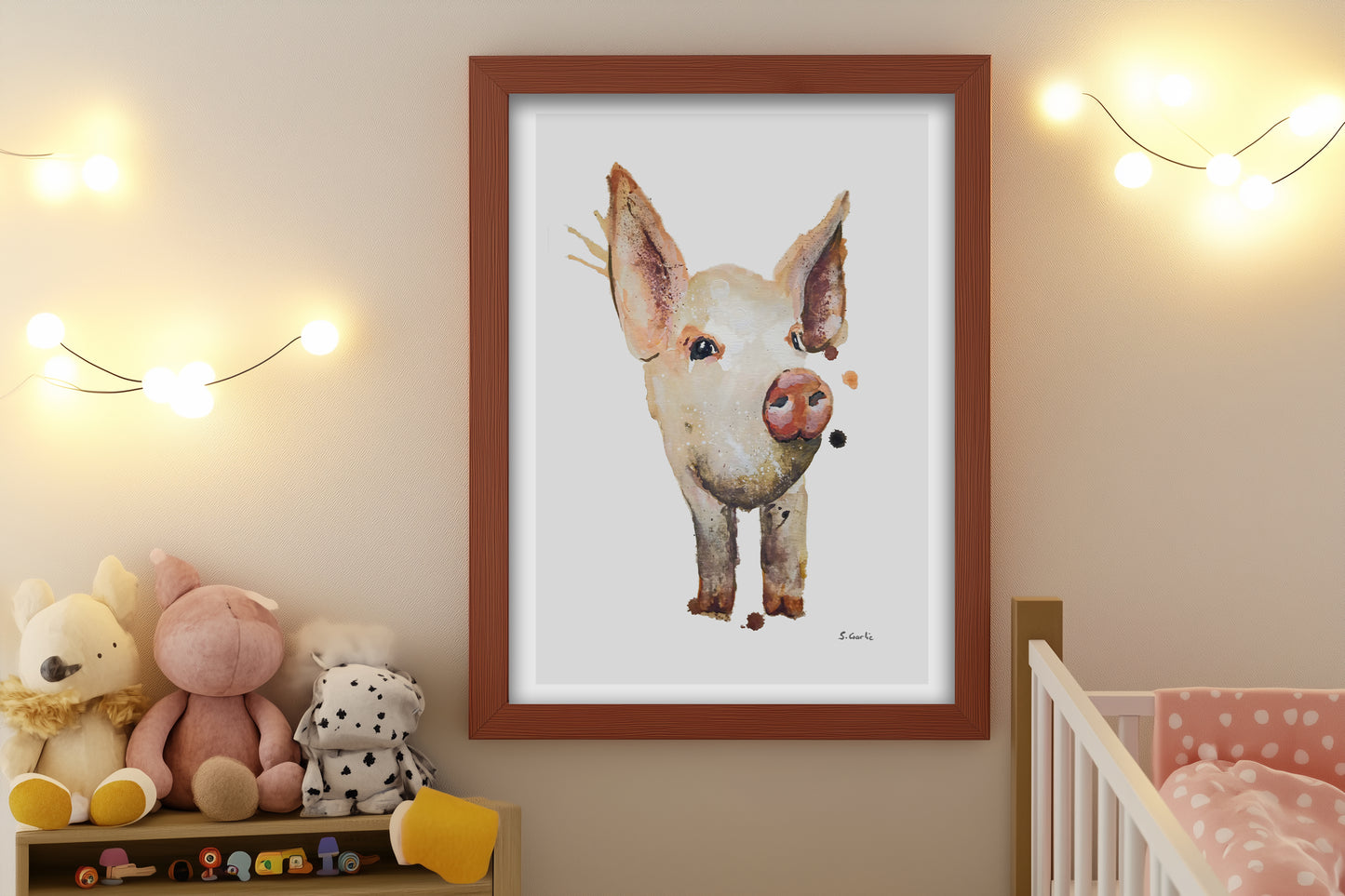 Lille gris. Kunsttrykk