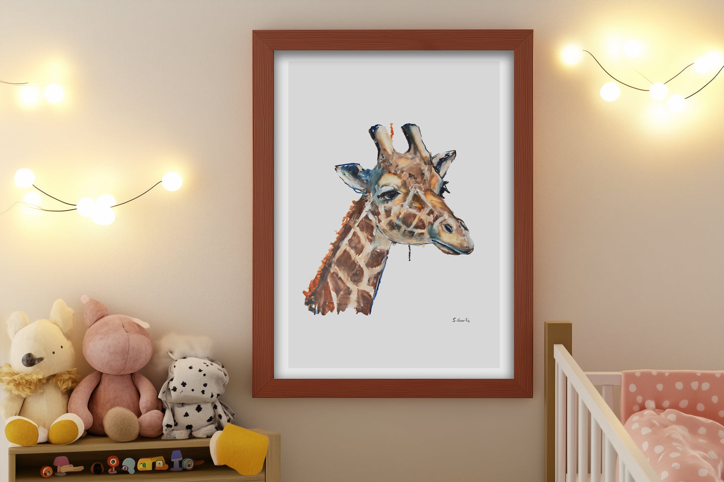 Sjiraff. Kunsttrykk