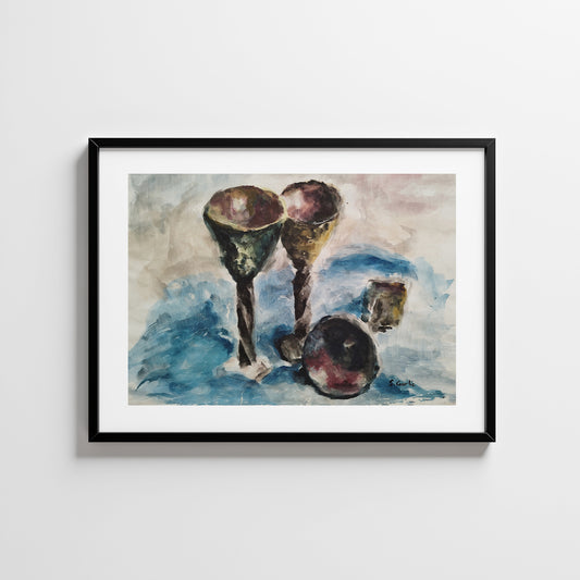 Vinbegre. Kunsttrykk