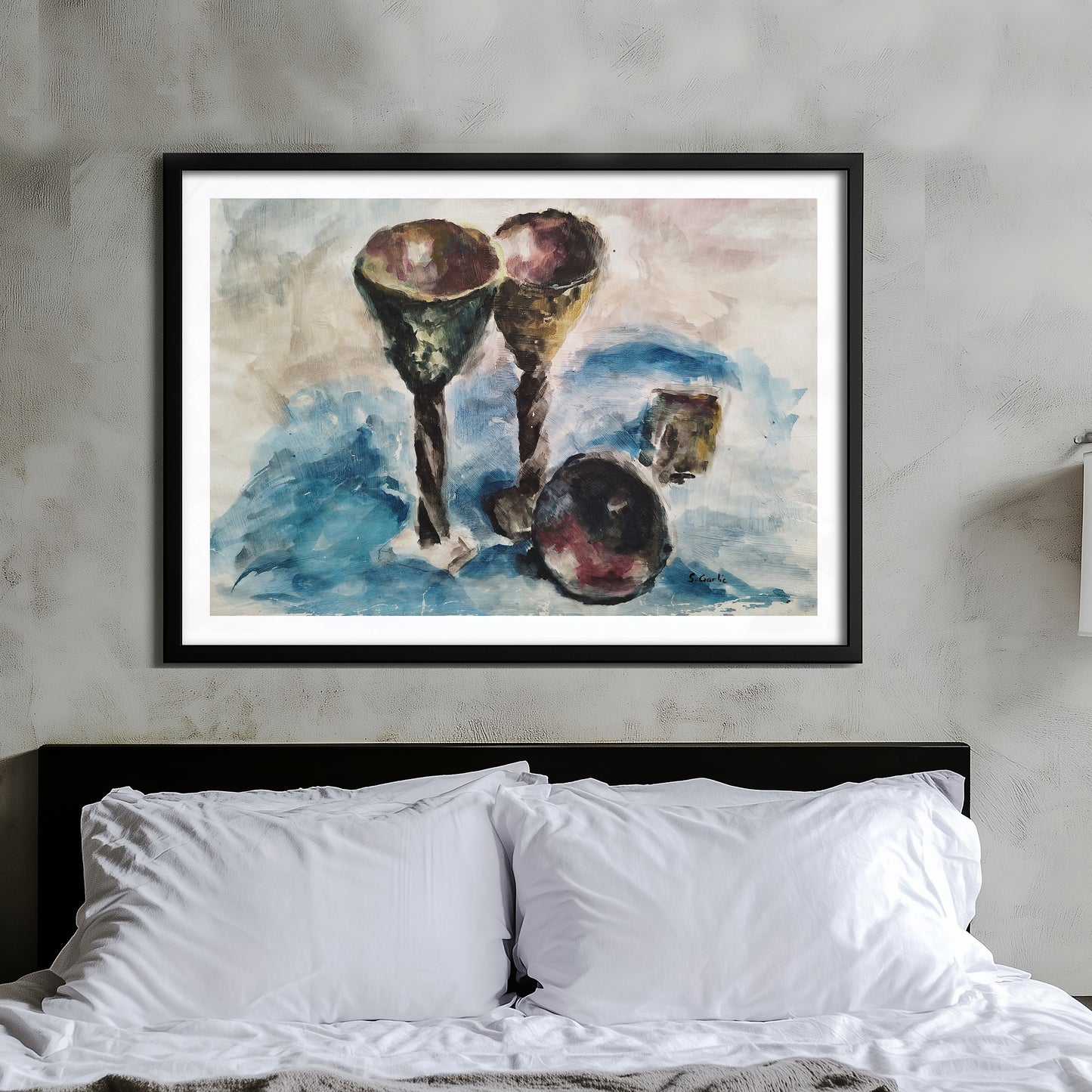 Vinbegre. Kunsttrykk