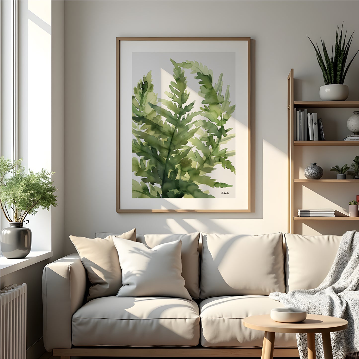 Grønn ro. Kunsttrykk