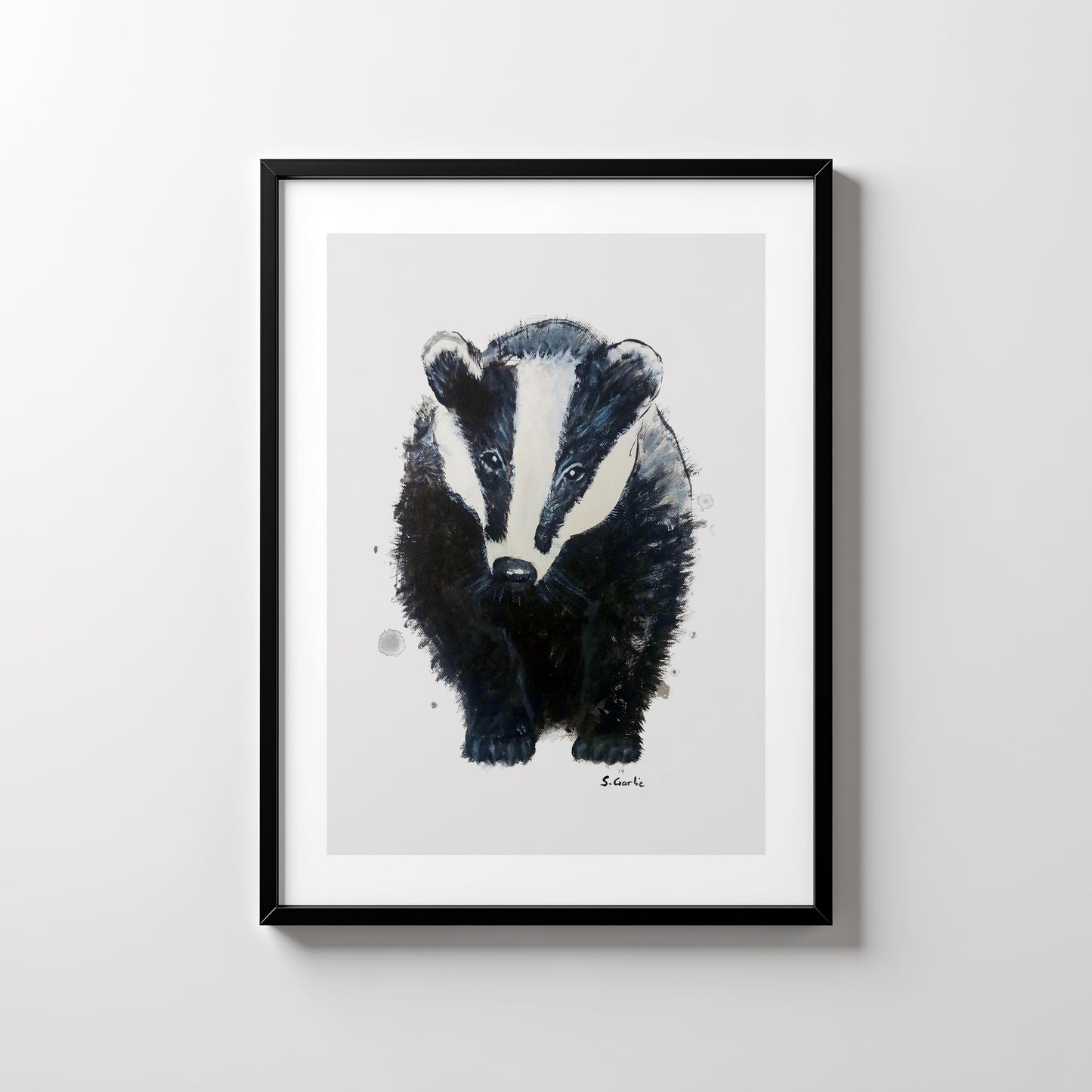 Grevling. Kunsttrykk