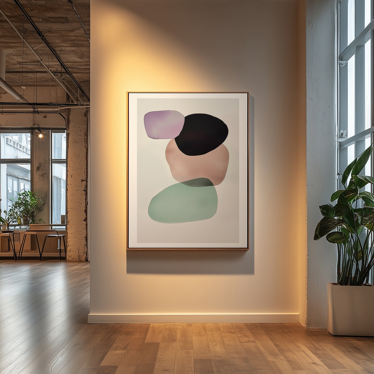 Transparente former. Kunsttrykk